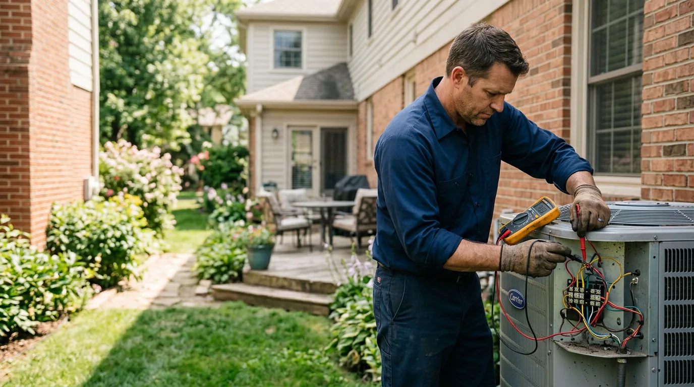 HVAC technician working near Pilot Knob, MO